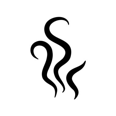 Duman hatları. Yiyecek ve içeceklerden buharlaşan sıcak buharlar..