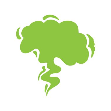 Duman etkisi. Kötü koku ve toz havada süzülüyor..