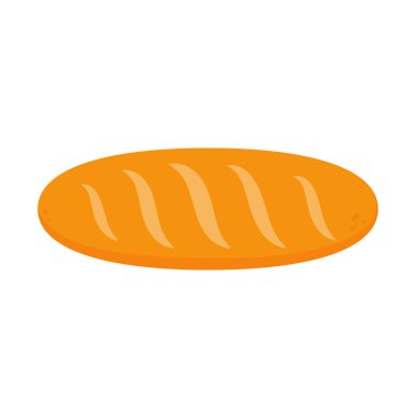 Vektör Fırını. Buğday unundan ekmek lezzetli bir kahvaltıdır..