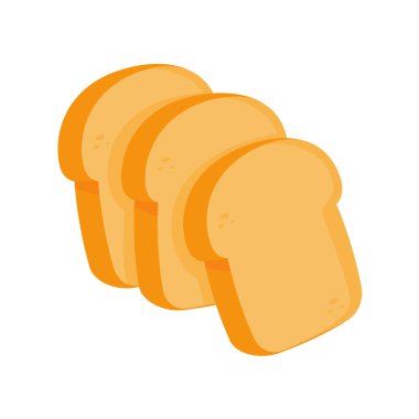 Vektör Fırını. Buğday unundan ekmek lezzetli bir kahvaltıdır..