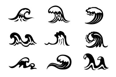 Yüksek dalgalı okyanus grafikleri Yaz tatili fikirleri