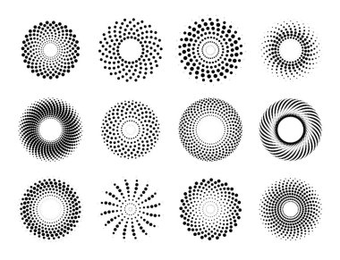 arkaplan dekorasyon komedisi için güzel gradyan daire yarım ton
