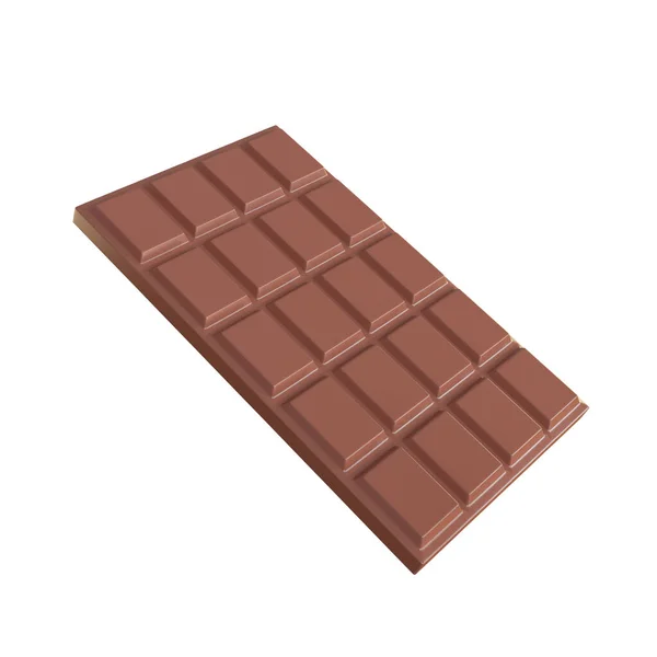 Chocolate Bar Cocoa Sweets Helps Relax Eating Render —  Fotos de Stock