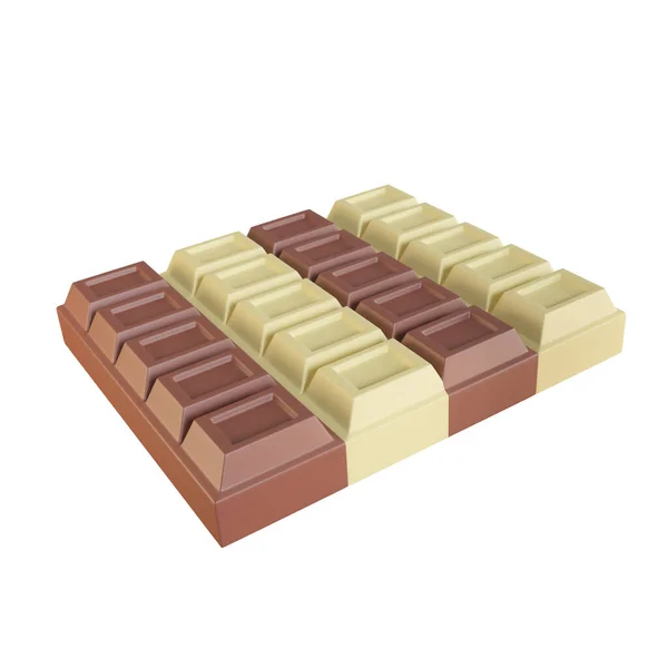 Chocolate Bar Cocoa Sweets Helps Relax Eating Render — Stock Photo, Image