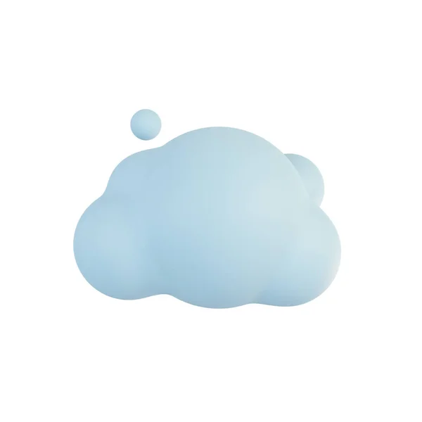 Flauschige Wolken Himmel Illustration — Stockfoto