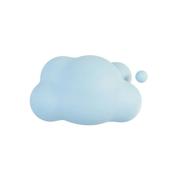 Fluffy Clouds Sky Illustration — Foto de Stock