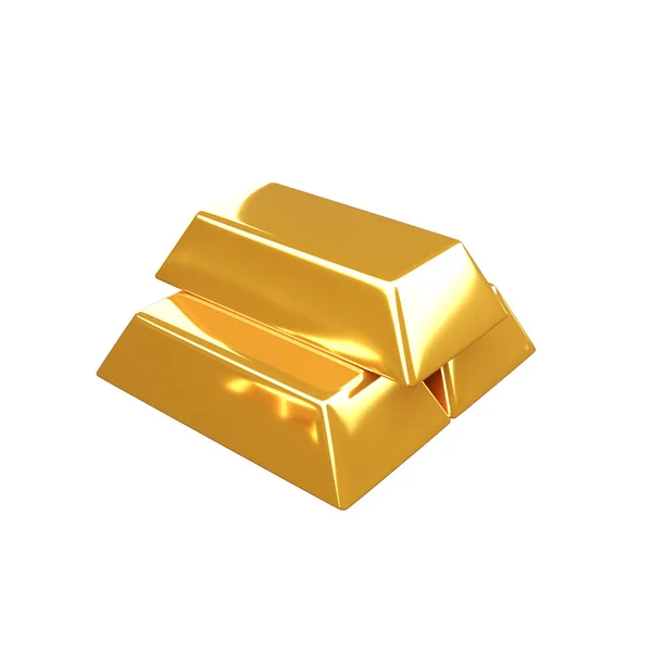 Zlaté Cihly Koncept Úspory Peněz Investovat Zlata Ilustrace — Stock fotografie