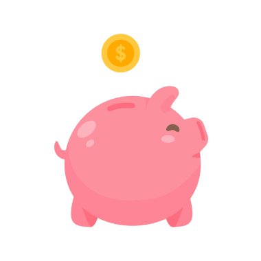 Domuz kumbarası ve dolar sikke fikirleri gelecek için para biriktirmek için