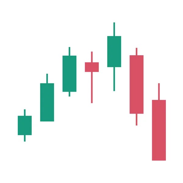 Stock Chart Digital Asset Investment Idea — Image vectorielle