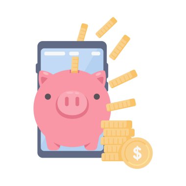 Paralar cep telefonunda. çevrimiçi fatura kavramı