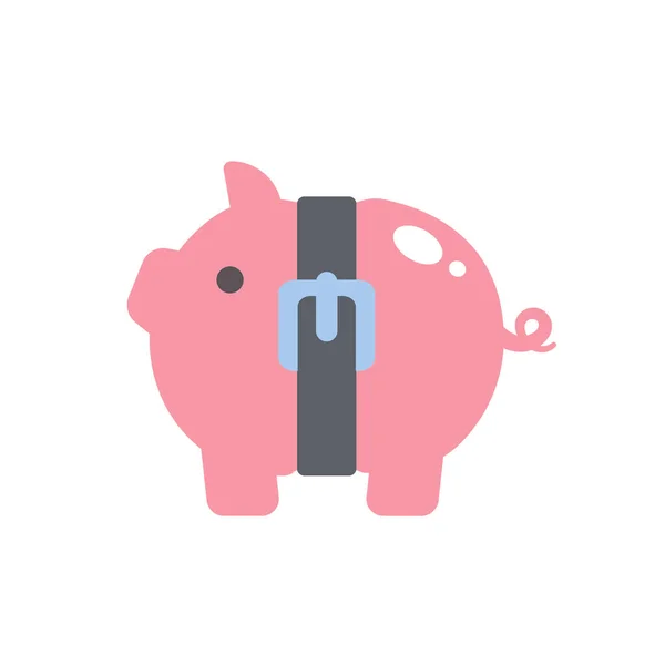 Financial Piggy Bank Ideas Saving Money Future — Vector de stock