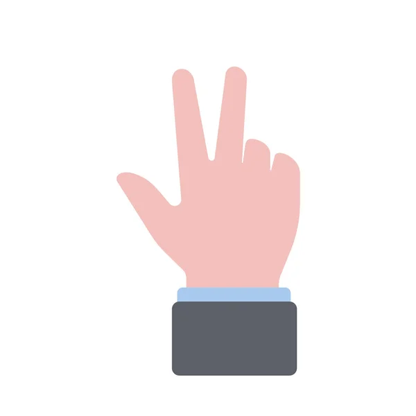 Hand Gestures Business People Element Finance — Vector de stock