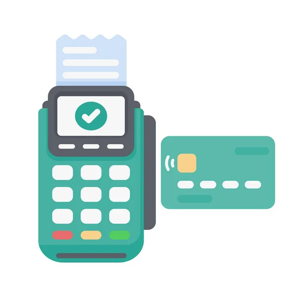 Máquina Furto Cartão Crédito Para Pagamento Online — Vetor de Stock