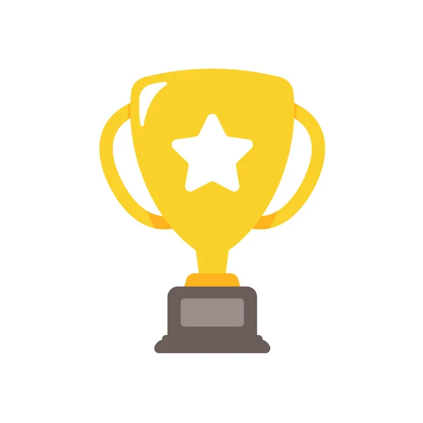 Trofeo Oro Para Los Ganadores Del Concepto Premio Logro Deportivo — Archivo Imágenes Vectoriales
