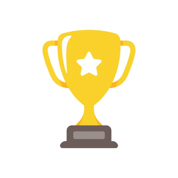 Golden Trophy Winners Sport Achievement Award Concept — Stock Vector