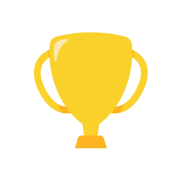 Goldene Trophäe Für Die Gewinner Des Sportleistungskonzepts — Stockvektor