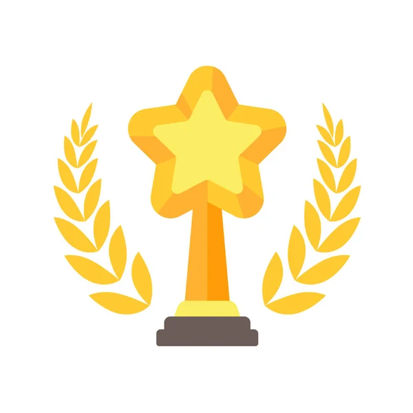 Golden Star Trophy Winner Contest — Stock Vector