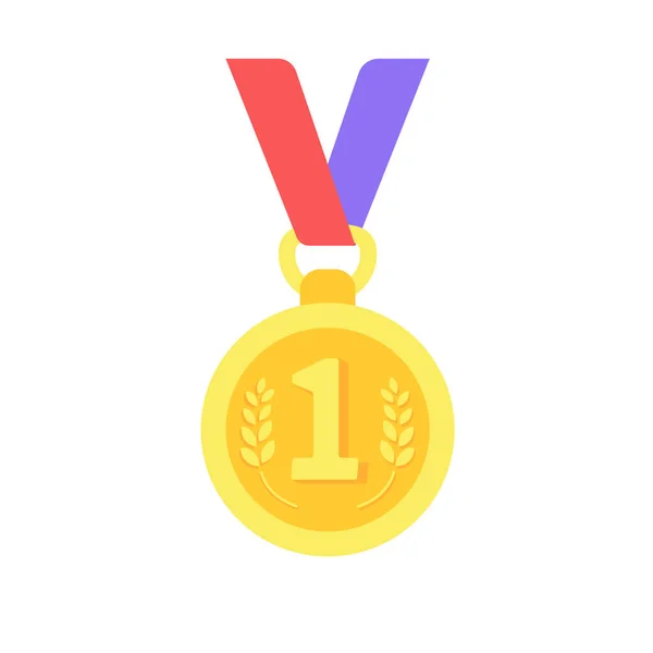 メダルはスポーツイベントの勝者に授与されます — ストックベクタ