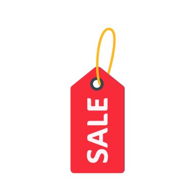 Özel festivallerde indirim yapmak için kırmızı ürün etiketi