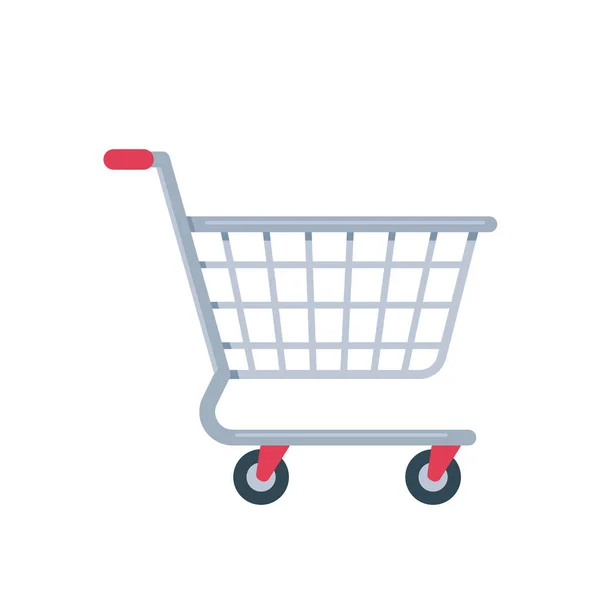Bevásárlókocsik Bevásárlóközpontokban Fizetési Termékek Elhelyezésére — Stock Vector