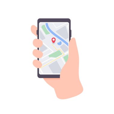 Telefondaki harita navigasyon için. Alıcıya gönderen