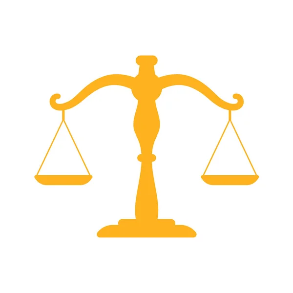 Antike Waagen Das Konzept Der Gerechtigkeit Richterurteilen — Stockvektor