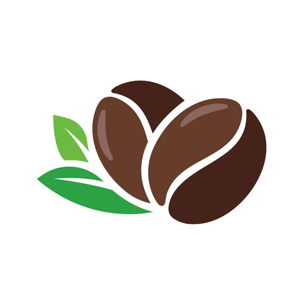 Brown Roasted Coffee Beans Has Bitter Aroma Taste Brewing Hot — Stok Vektör