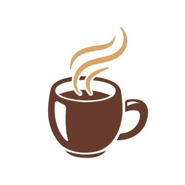 simple coffee cup vector For the hot drink menu in the cafe