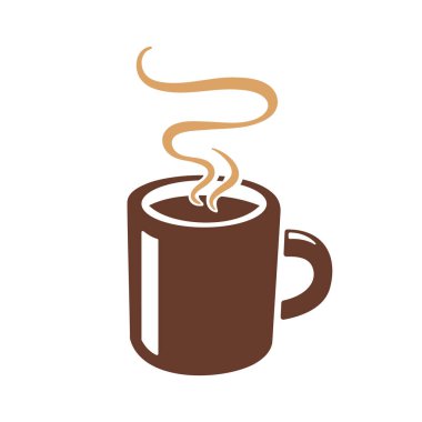 simple coffee cup vector For the hot drink menu in the cafe