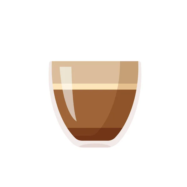 Hot Coffee Mug Vector Popular Drink Menu Cafe Drinking Wake — Stock Vector