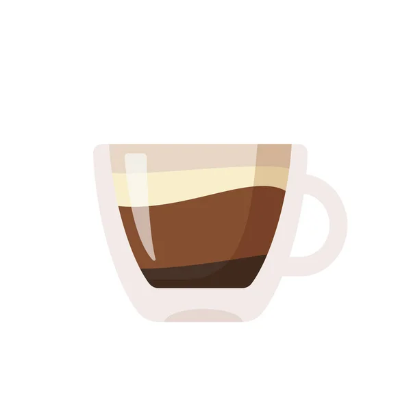 Hot Coffee Mug Vector Popular Drink Menu Cafe Drinking Wake — 图库矢量图片