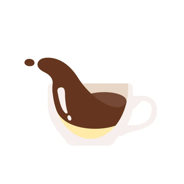 Вектор Кружки Горячего Кофе Популярное Меню Напитков Кафе Питья Проснуться — стоковый вектор