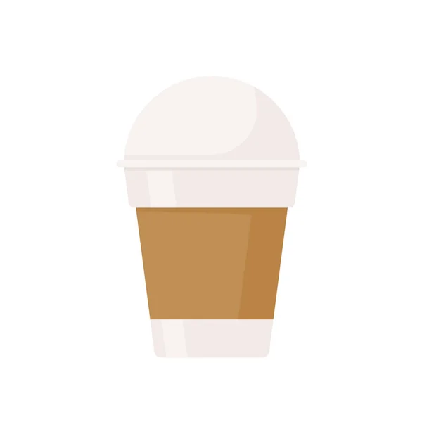 Hot Coffee Mug Vector Popular Drink Menu Cafe Drinking Wake — Stok Vektör