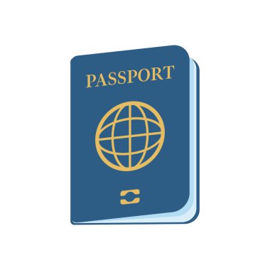 passport. travel documents for immigration officers in the airport before traveling