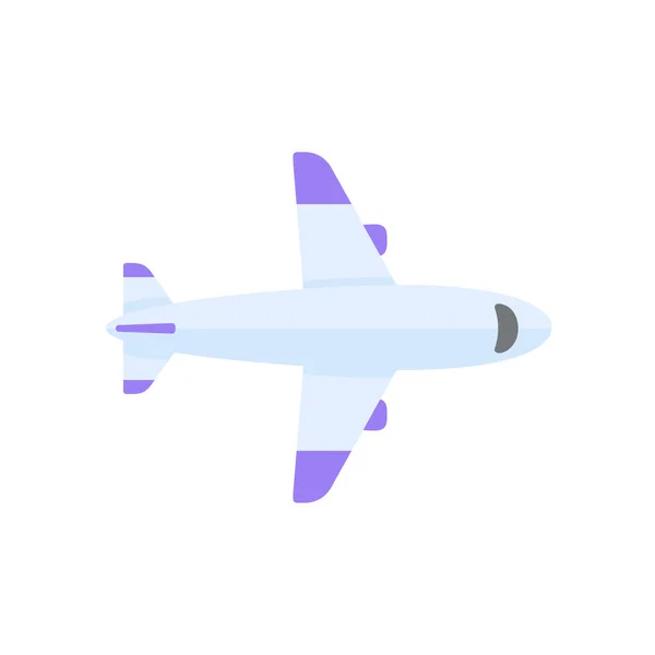 Passenger Plane Flying Sky Side View Travel Concept — Vector de stock