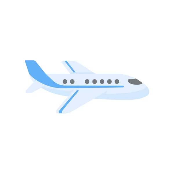 Avião Passageiros Voando Vista Lado Céu Conceito Viagem — Vetor de Stock