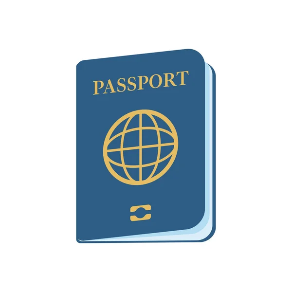 Passport Travel Documents Immigration Officers Airport Traveling — 图库矢量图片