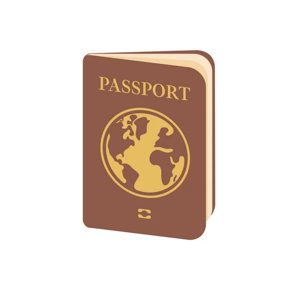 Passport Travel Documents Immigration Officers Airport Traveling — Stockvektor