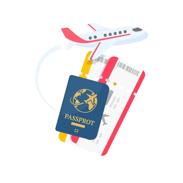 Air Ticket Specify Flight Details Travel Time Traveling Airlines — Vetor de Stock