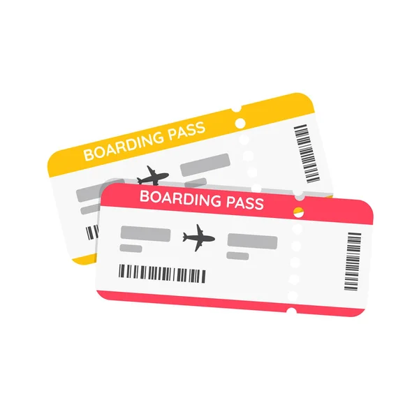 Biglietto Aereo Specificare Dettagli Del Volo Tempo Viaggio Viaggiare Con — Vettoriale Stock