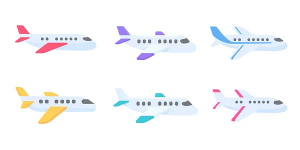 Passenger Plane Flying Sky Side View Travel Concept — Stockvektor