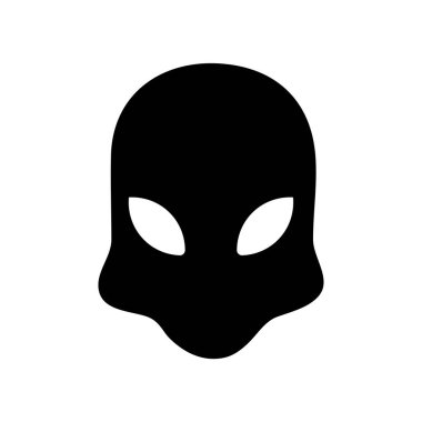 Alien faces. green alien creature with big eyes