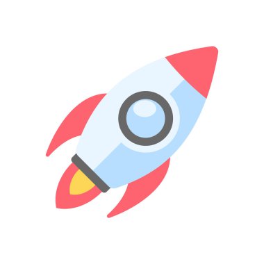 Space exploration rocket soars into the sky concept of starting to learn science