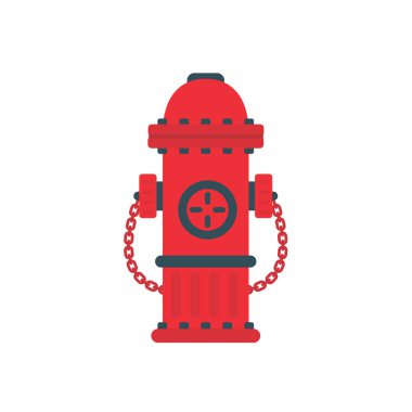 Fire hose icon. Red water pipes are used to extinguish fires.