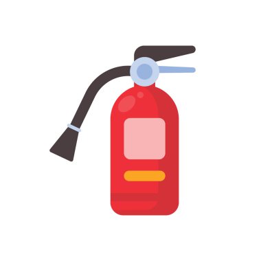 red fire extinguisher for suppressing fire in buildings