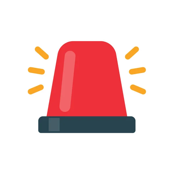 Emergency Siren Icon Hazard Warning Light Ambulance Route Alarm —  Vetores de Stock