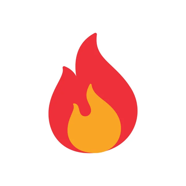 Fire Ball Flame Burning Fuel — Stok Vektör