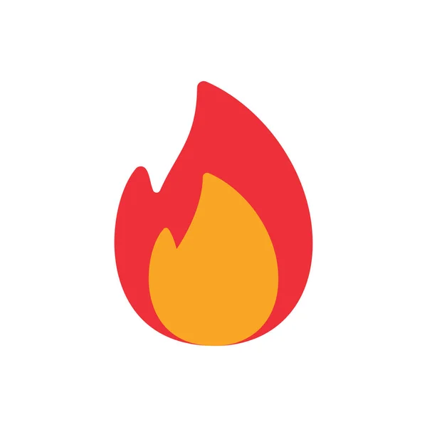 Fire Ball Flame Burning Fuel — 스톡 벡터