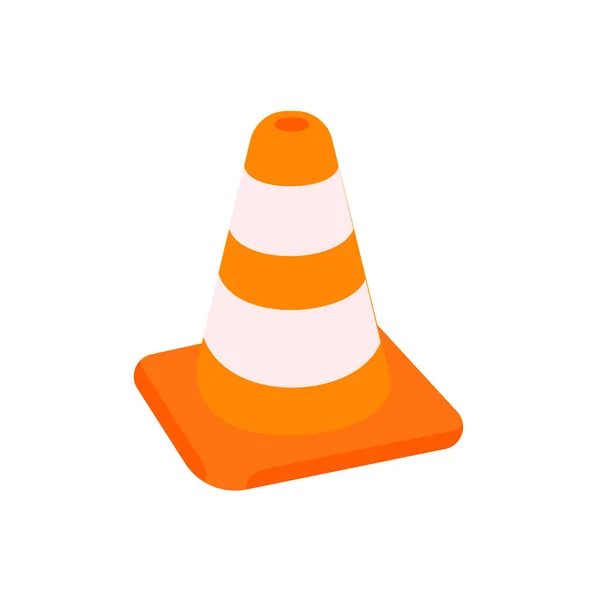 Traffic Cones Barrier Cones Divide Protective Zone — Stok Vektör