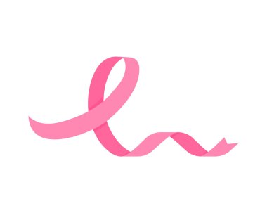 crossed pink ribbon symbol of world cancer day